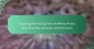 Exploring the Pricing Tiers of Affinity Photo: One-Time Fee, Features, and Discounts